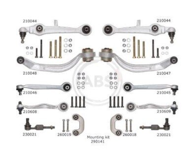 К-кт важелів перед. підвіски Audi A4/A6/Superb/Passat B5 (з товстим пальцем) A.B.S. 219900