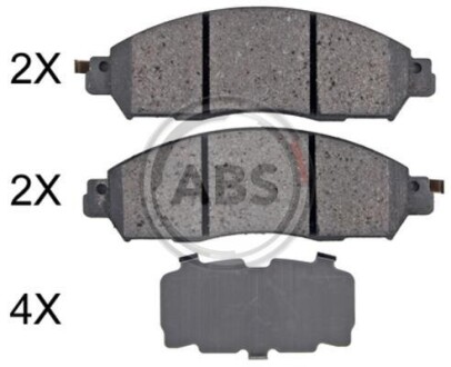 Колодки гальмівні дискові A.B.S. 35128