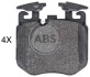 Колодки гальмівні дискові A.B.S. 35144 (фото 1)