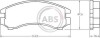 Комплект гальмівних колодок A.B.S. 36611 (фото 1)