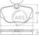 Колодки гальмівні MB 190 передн. A.B.S. 36660 (фото 1)