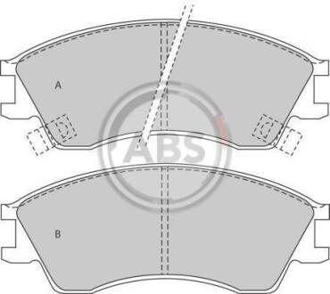 Комплект гальмівних колодок A.B.S. 36738