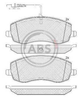 Гальмівні колодки пер. С8 06- A.B.S. 37734 (фото 1)