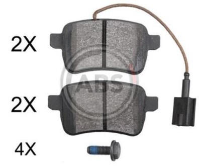Комплект гальмівних колодок A.B.S. 37775