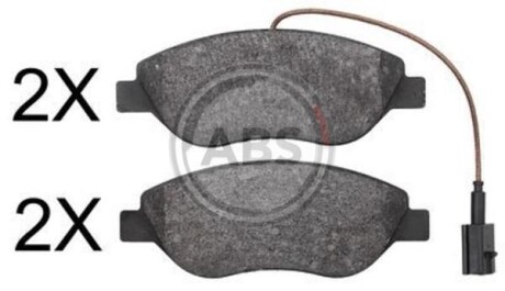Комплект гальмівних колодок A.B.S. 37818