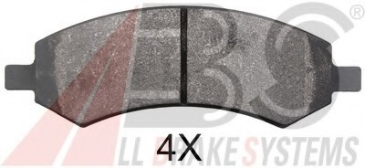 Колодки гальмівні передні A.B.S. 37861