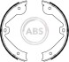 Комплект гальмівних колодок, стоянкове гальмо A.B.S. 9177 (фото 1)