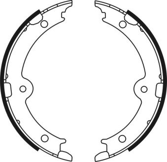 Гальмівні колодки, барабанні ABE C02087ABE