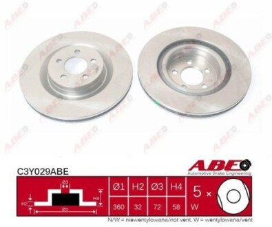 Гальмівний диск ABE C3Y029ABE