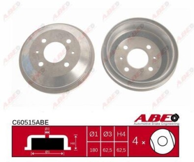 Гальмівний барабан ABE C60515ABE
