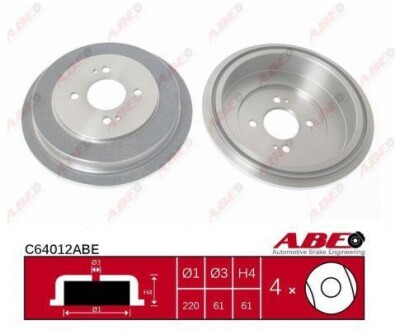 Гальмівний барабан ABE C64012ABE