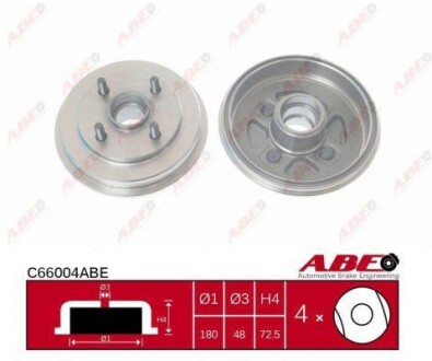 Гальмівний барабан ABE C66004ABE