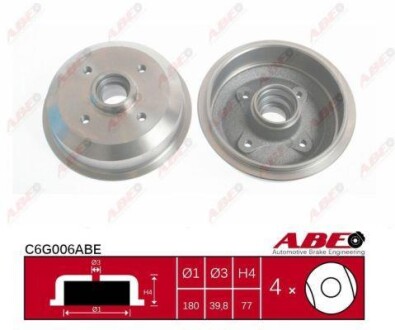 Гальмівний барабан ABE C6G006ABE