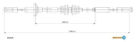 Трос зчеплення ADRIAUTO 03.0119