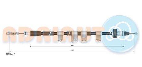 Трос зупиночних гальм ADRIAUTO 10.0277