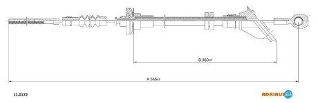 FIAT трос зчеплення Panda ADRIAUTO 11.0172