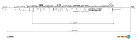 Трос зупиночних гальм ADRIAUTO 1102441