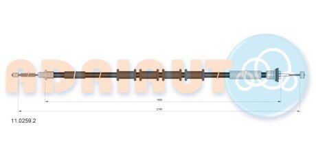 Трос зупиночних гальм ADRIAUTO 11.0259.2