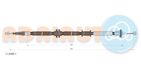 Трос ручного гальма ADRIAUTO 11.0285.1