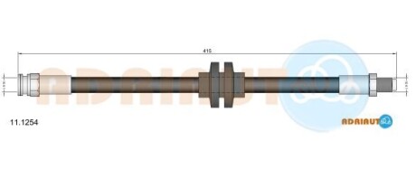 FIAT гальм.шланг задн.CromaLANCIA Kappa,Thema ADRIAUTO 11.1254