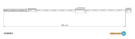 Трос зупиночних гальм ADRIAUTO 13.0218.1