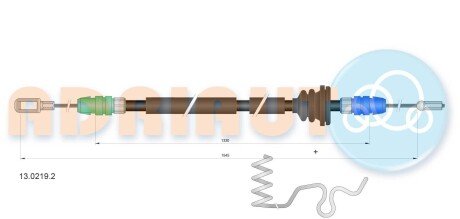 Трос ручного гальма ADRIAUTO 13.0219.2 (фото 1)