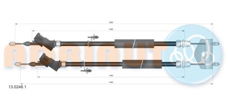 Трос зупиночних гальм ADRIAUTO 13.0246.1