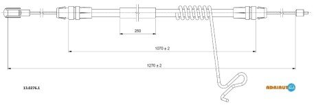 Трос зупиночних гальм ADRIAUTO 13.0276.1