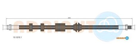 FORD шланг гальмівний перед GALAXY II 1.6-2.2 06-, MONDEO IV 1.6-2.5 07- ADRIAUTO 13.1215.1