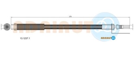 FORD шланг гальмівний передній Transit 06- ADRIAUTO 13.1237.1 (фото 1)