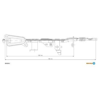 Трос ручного гальма ADRIAUTO 28.0239.1