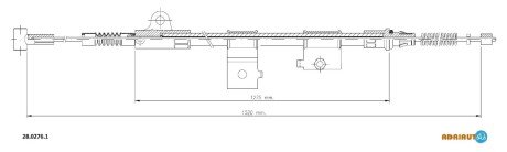 Трос зупиночних гальм ADRIAUTO 28.0276.1