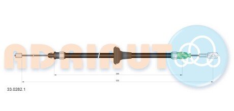 Трос зупиночних гальм ADRIAUTO 33.0282.1