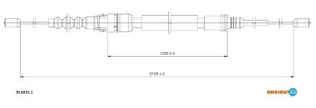 Трос зупиночних гальм ADRIAUTO 35.0231.1