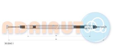 Трос зупиночних гальм ADRIAUTO 35.0242.1