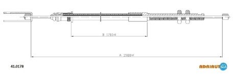 RENAULT трос зчеплення Master PR/AR 89-9/97 (1980/173 ADRIAUTO 41.0178