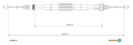 Трос зупиночних гальм ADRIAUTO 41.0267.1