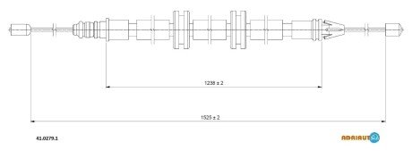Трос зупиночних гальм ADRIAUTO 41.0279.1