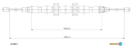 Трос зупиночних гальм ADRIAUTO 41.0280.1
