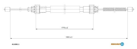 Трос ручного гальма ADRIAUTO 41.0281.1