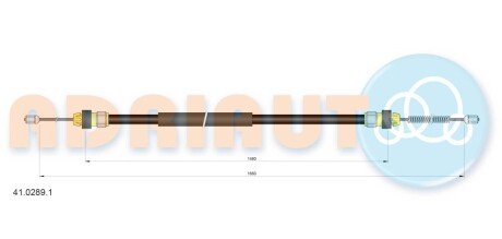 Трос ручного гальма ADRIAUTO 41.0289.1