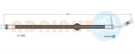 RENAULT шланг гальмівний передн. нижн. Master -06 ADRIAUTO 41.1282