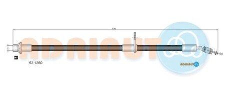 TOYOTA шланг гальмівний передн. лів. Avensis -00 ADRIAUTO 52.1260