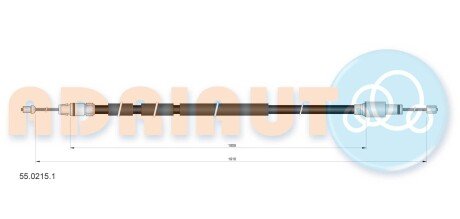 Трос стоякового гальма AUDI Q7 (4LB) ADRIAUTO 55.0215.1