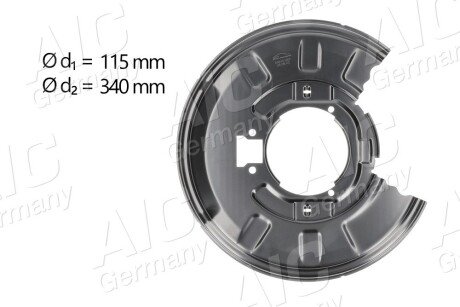 Захист диска гальмівного (заднього) (L) BMW 3 (E46)/X3 (E83) 98-11 AIC 55910