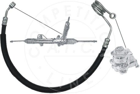 Шланг гідропідсилювача Audi A4/A6/VW Passat 1.9 TDI 95-05 AIC 57670
