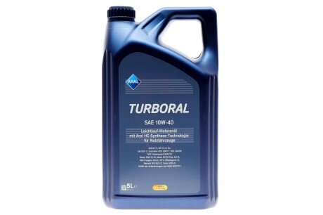 Олива моторна Turboral SAE 10W40 (5 Liter) ARAL AR-15F45C