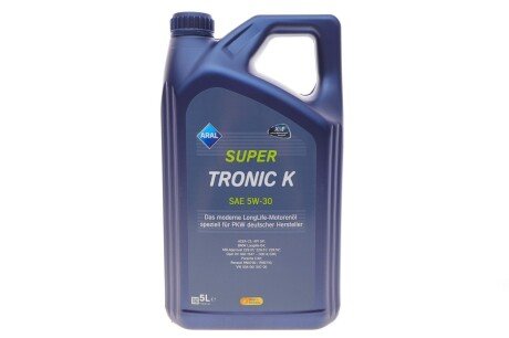 Олива моторна Super Tronic K SAE 5W30 (5 Liter) ARAL AR-15F477