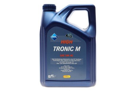 Олива моторна High Tronic M SAE 5W40 (4 Liter) ARAL AR-15F48D