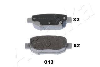 Колодки гальмівні дискові (комплект 4 шт) ASHIKA 51-00-013